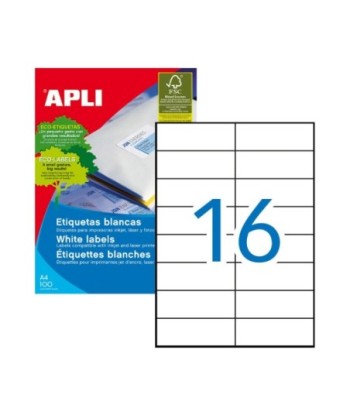 Etiquetas 105x037mm 100Fls...