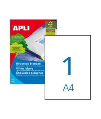 Etiquetas 210x297mm 100Fls...