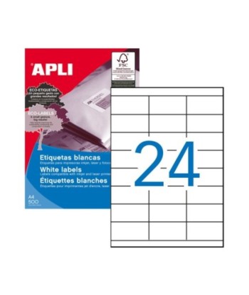 Etiquetas 070x035mm 500Fls...