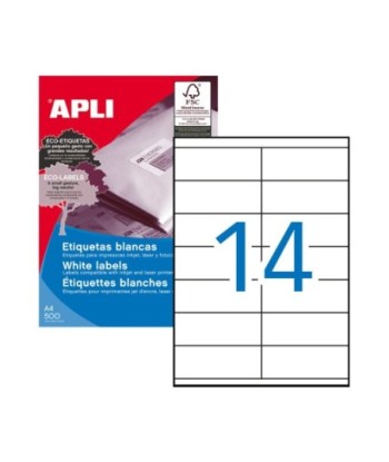 Etiquetas 105x040mm 500Fls...