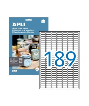 Etiquetas 025,4x010mm 10Fls...