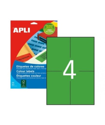 Etiquetas 105x148mm 20Fls...