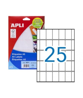 Etiquetas 025x040mm 15Fls...