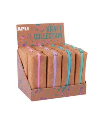 Estojo Kraft Apli com Fecho...
