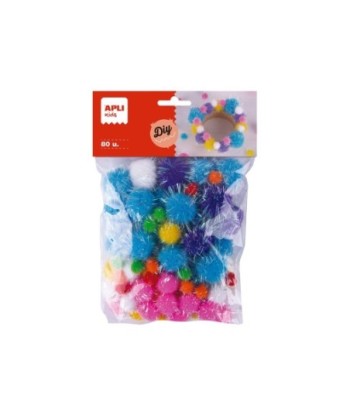 Pom Pom Glitter Apli Cores...