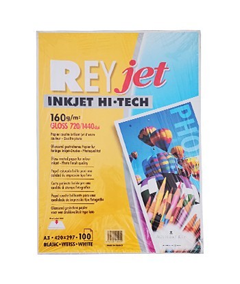 Papel 160gr A3 Rey Jet...